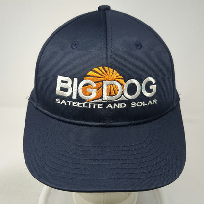 Sweet Caps Baseball Cap Blue M Big Dog Satellite and Solar Stretch Fit Hat