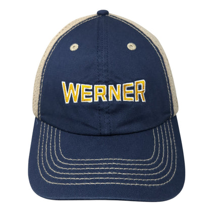 Werner Strapback Hat Multi One Size Adjustable Embroidered Colorblock