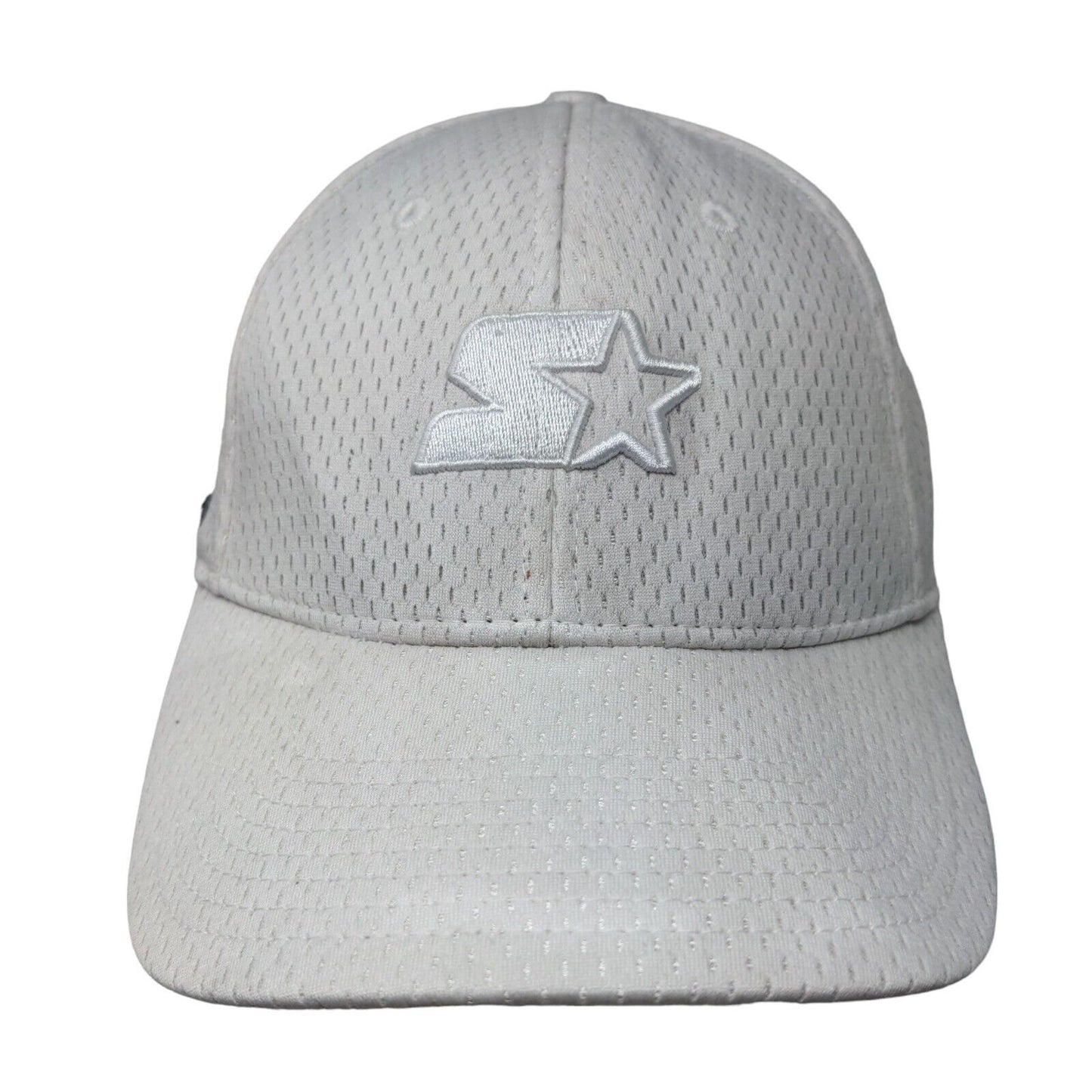 Starter Fitted Hat White L/XL Dri-Star Embroidered Breathable Outdoor