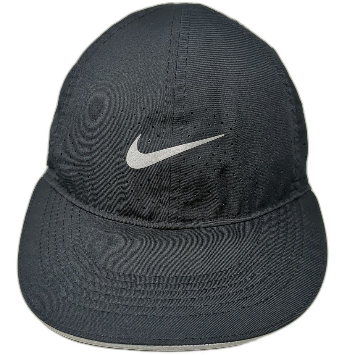 Nike Baseball Cap Black One Size Dri-FIT Featherlight Performance Running Hat