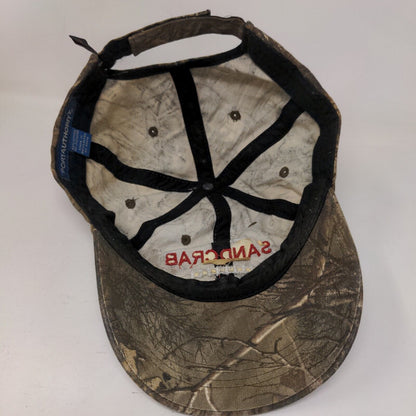 Sand Crab Football Strapback Hat Camouflage One Size Port Authority