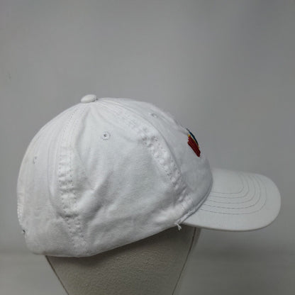 Weekend Slideback Hat White OSFM Adjustable Embroidered Vented Holes 6 Panel