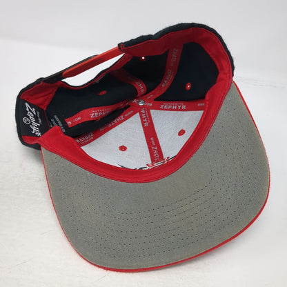 Zephyr Snapback Black Red Hat One Size San Diego State Aztecs Gray Underbrim
