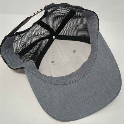Ourea Outdoors Patch Snapback Trucker Hat Gray One Size Mesh Back