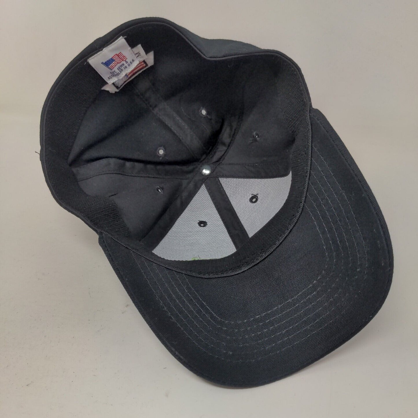 LiUNA Men's Fitted Hat Black M Embroidered Local #120 Laborers Union Logo