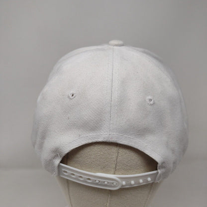 Pro Be Fit For A Pro Snapback Hat White OSFA Adjustable Vented Holes Blank