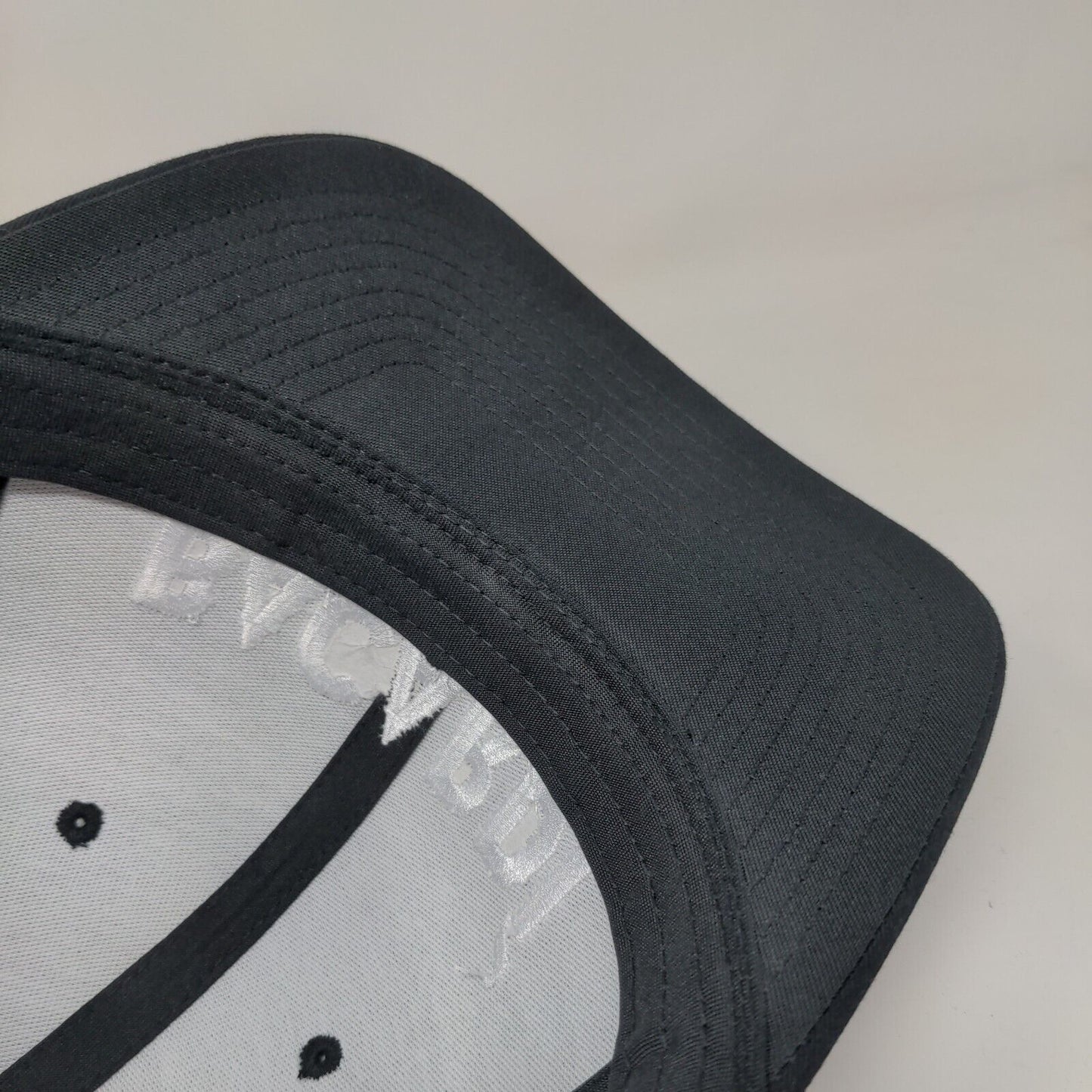 Bacardi Snapback Trucker Hat Black One Size Embroidered Mesh Back
