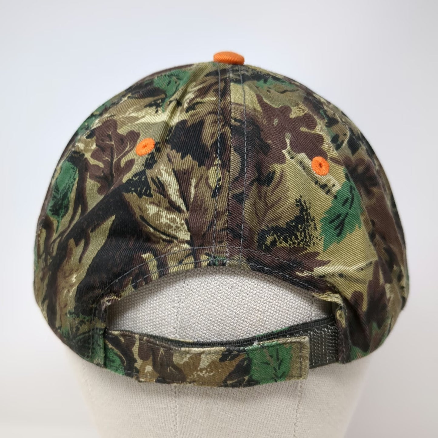 Toyota Trucks Baseball Cap Green Camo One Size Strapback Orange Accents Hat