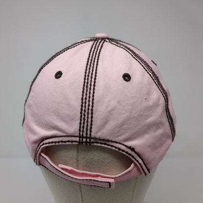Mossy Oak Strapback Hat Pink One Size Adjustable Embroidered Paramount Outdoors