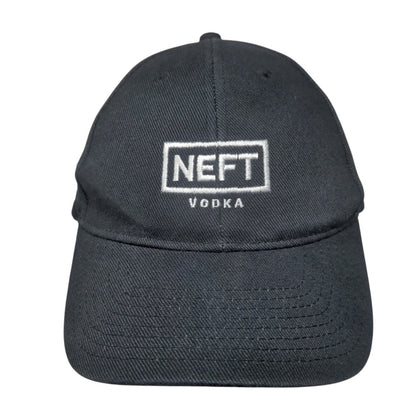 NEFT Vodka Slideback Hat Black One Size Adjustable Embroidered