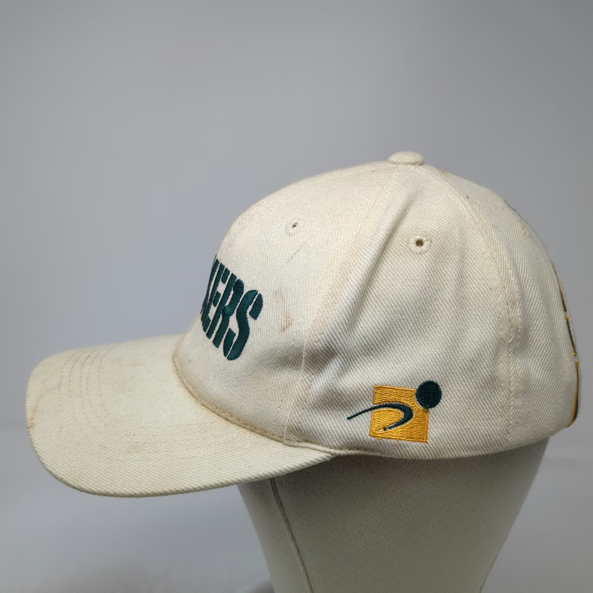 Green Bay Packers NFL Sports Specialties Hat Beige Green Yellow Pro Line Vintage