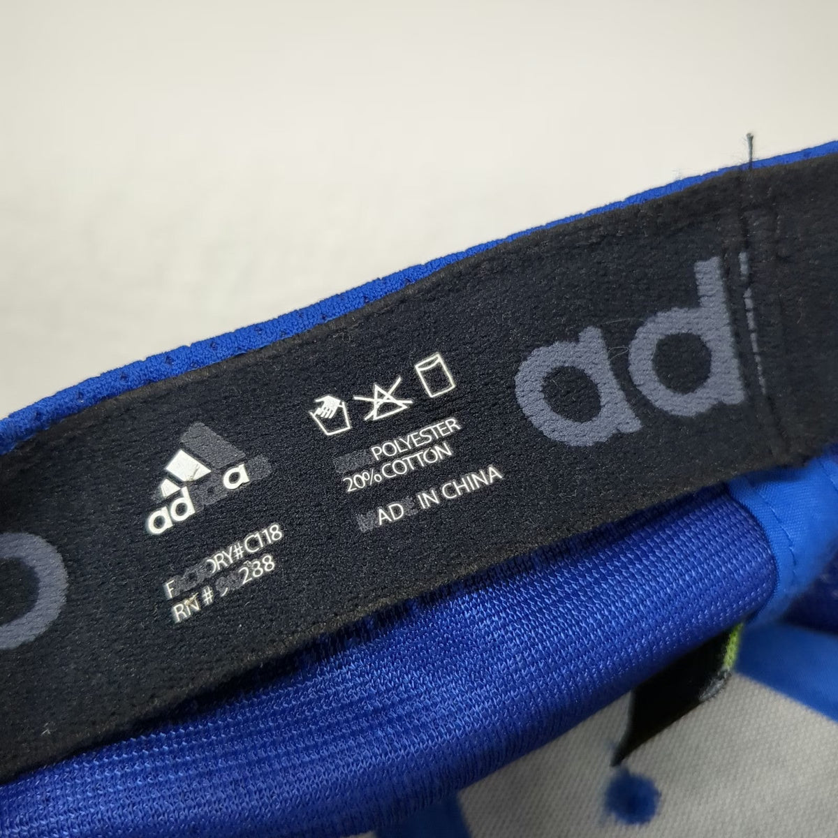 Adidas Baseball Cap Blue M Performance Mesh Logo A-Flex Stretch Fit Athletic Hat