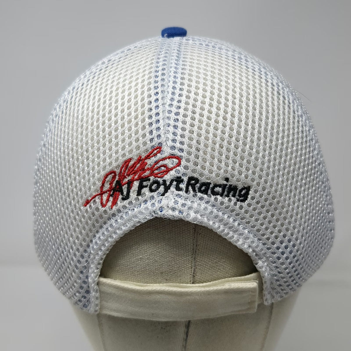 MMPR Marketing Baseball Cap Blue White One Size ABC Supply Co Racing AJ Foyt hat