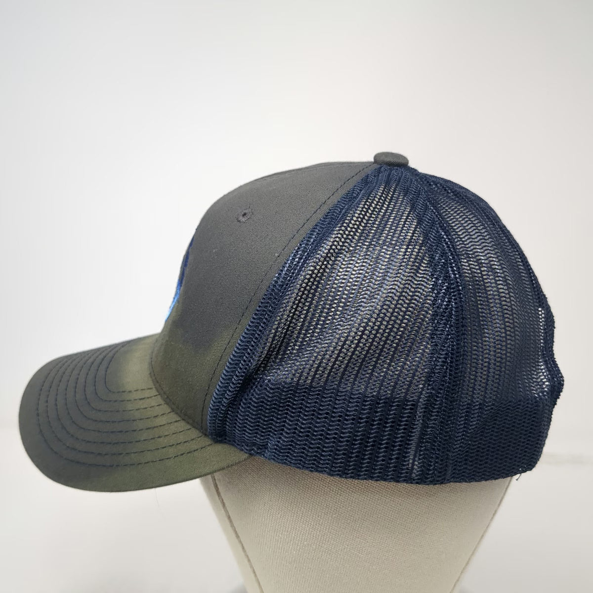 Richardson Trucker Hat Gray One Size Henry's Construction Fence Mesh Snapback