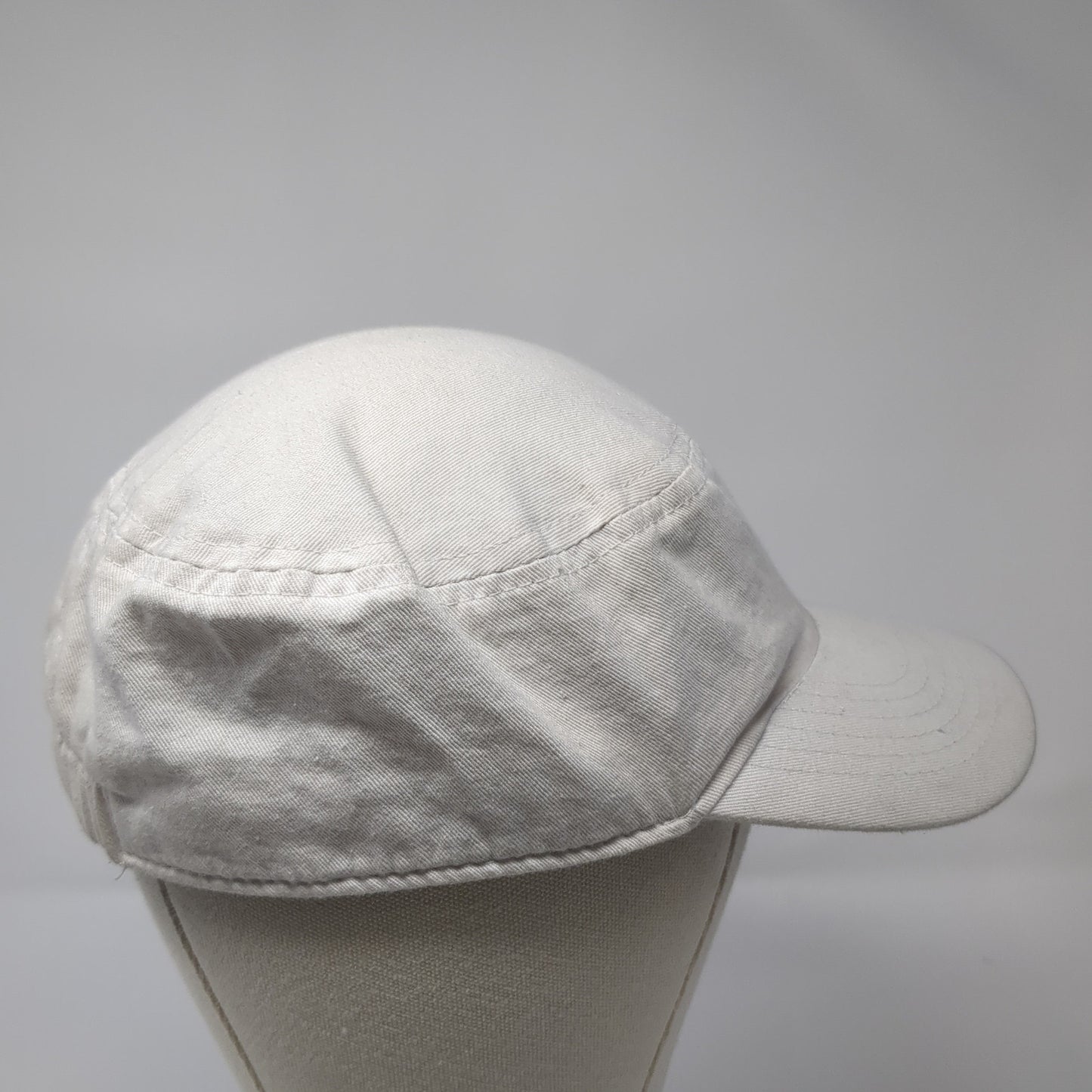 Unbranded Cadet Army Cap White One Size Stretch Lightweight Paisley Print