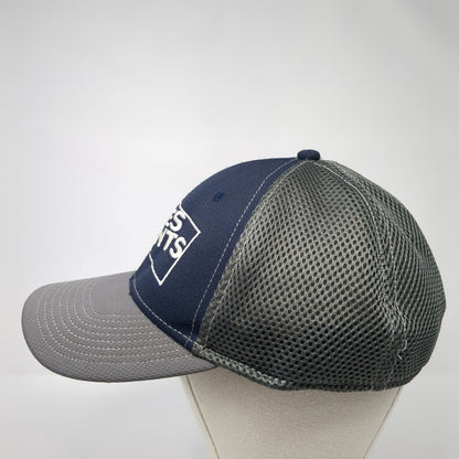 Tates Rents Fitted Mesh Back Hat Multi L/XL Colorblock Embroidered
