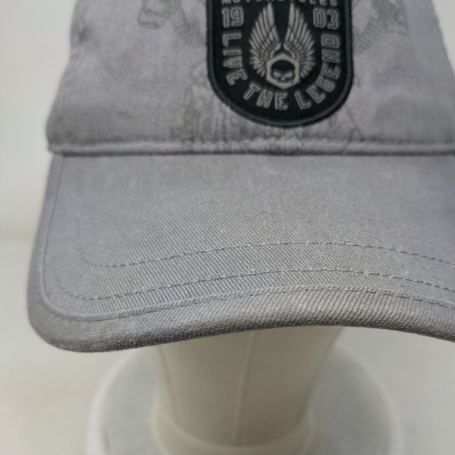 Harley-Davidson Motorcycles Strapback Hat Gray One Size Live The Legend