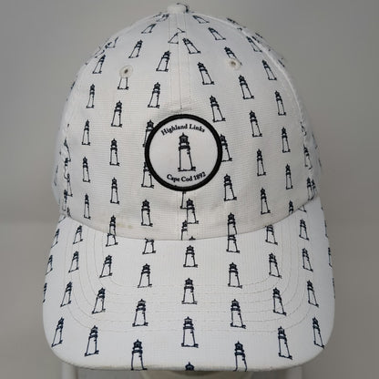 Imperial Baseball Cap White One Size Highland Links Cape Cod Lighthouse Logo Hat