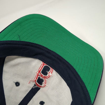 Boston Red Sox MLB Twins Enterprise Snapback Blue Hat One Size Green Underbrim
