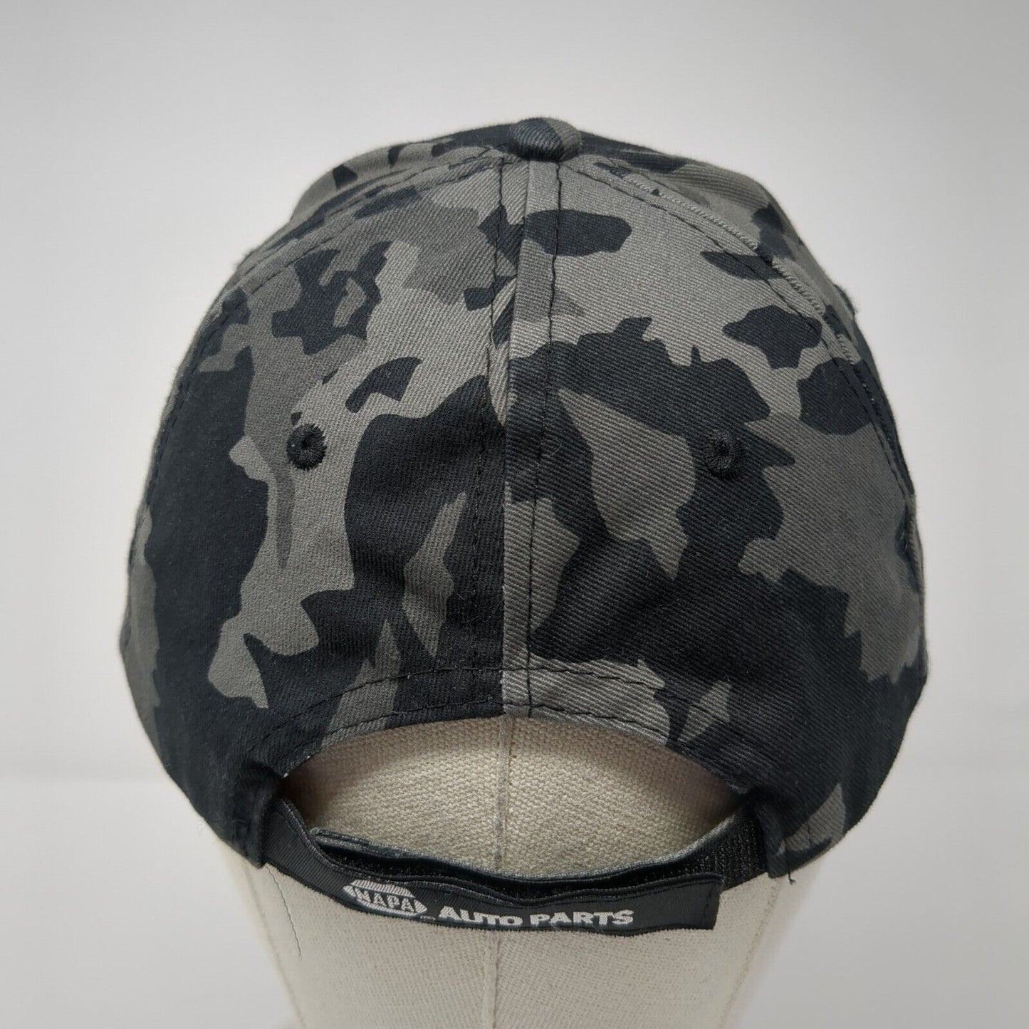 NAPA Auto Parts Strapback Hat Camouflage One Size Embroidered 6 Panel