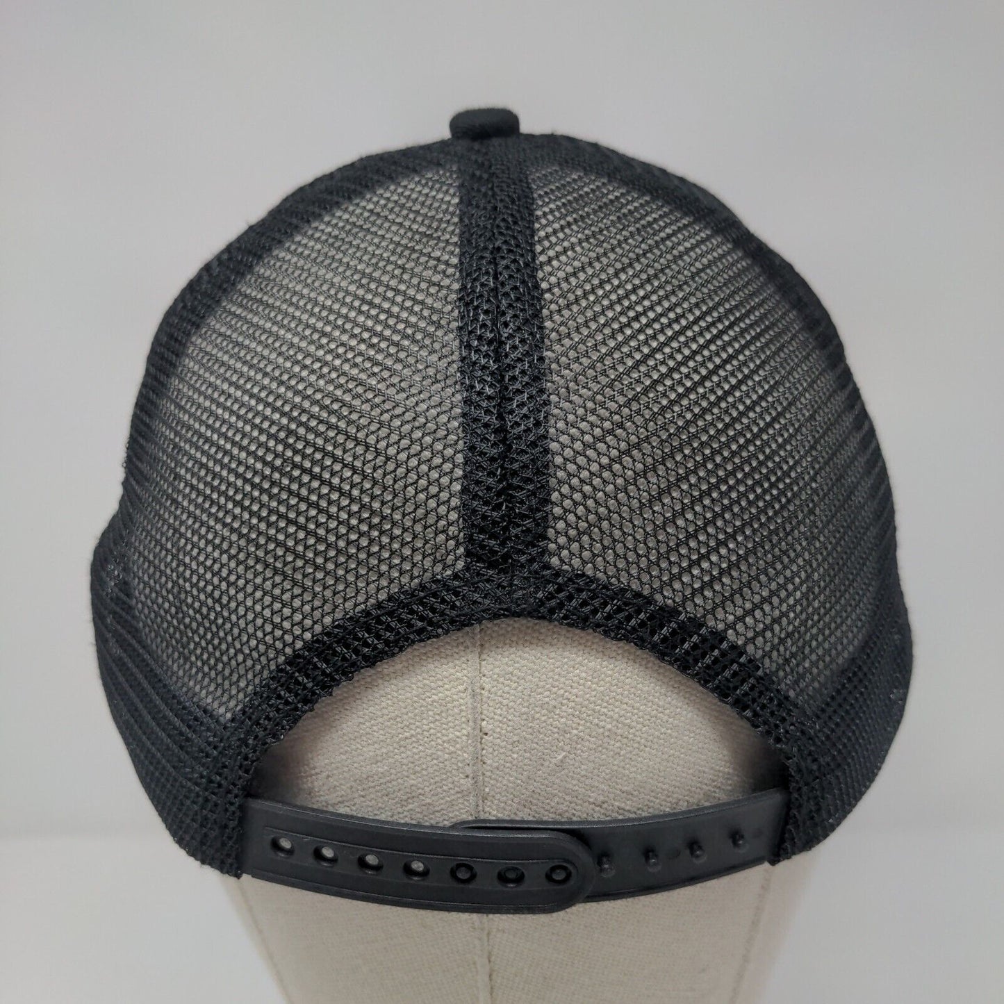 Browning Snapback Trucker Hat Black One Size Adjustable Mesh Back Embroidered