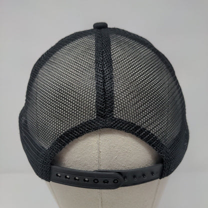 Browning Snapback Trucker Hat Black One Size Adjustable Mesh Back Embroidered