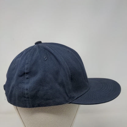 Cursedi Snapback Hat Blue OSFA Adjustable Vented Holes 6 Panel Blank