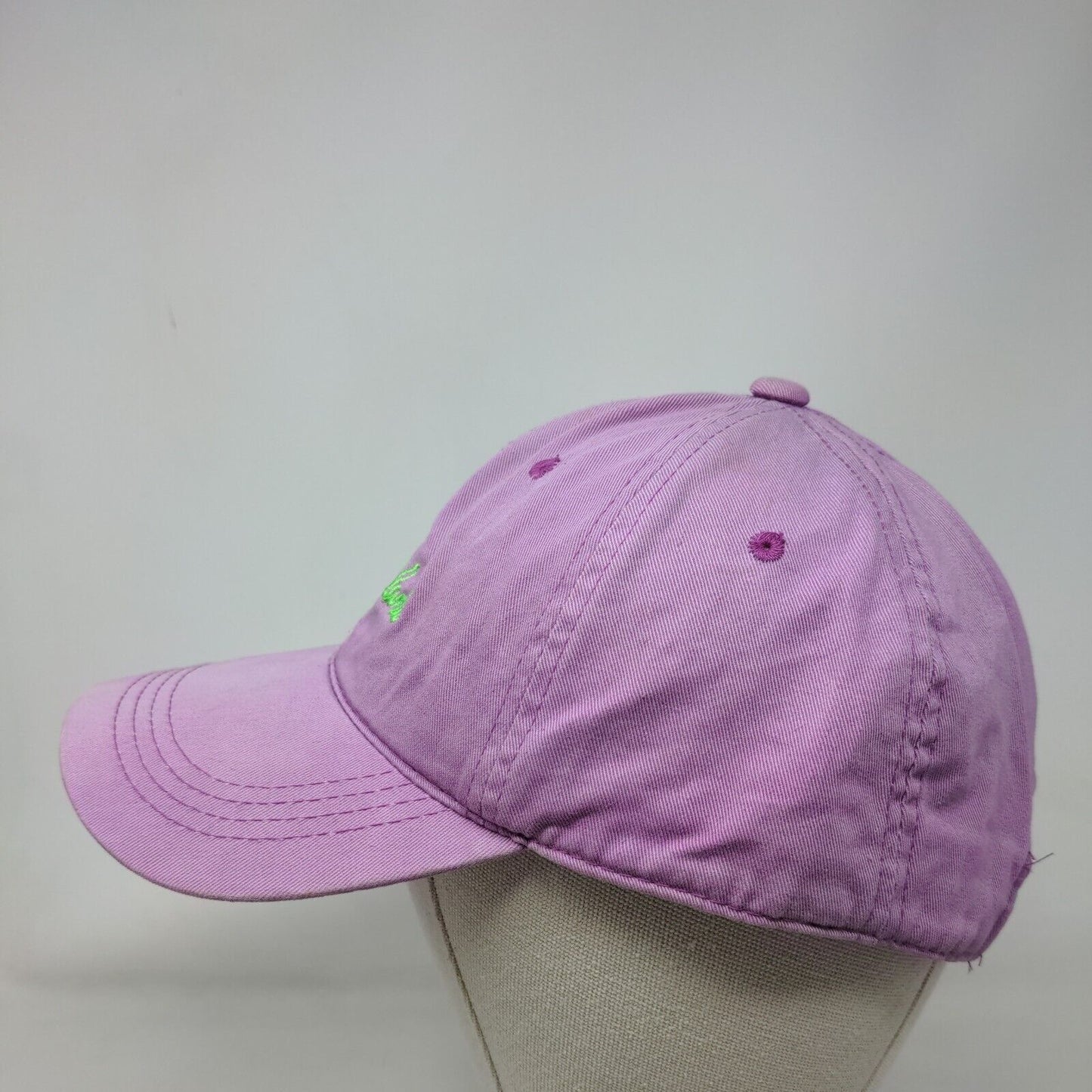 Sea Island Slideback Hat Purple OSFM Adjustable Embroidered 6 Panel Outdoor Cap