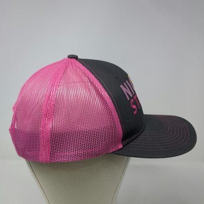 Port Authority Trucker Hat Black Pink One Size Night Strike Lures Mesh Snapback