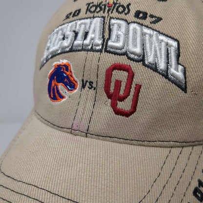 TOW NCAA Boise State Oklahoma 2007 Fiesta Bowl Beige One Size Cap Hat Matchup