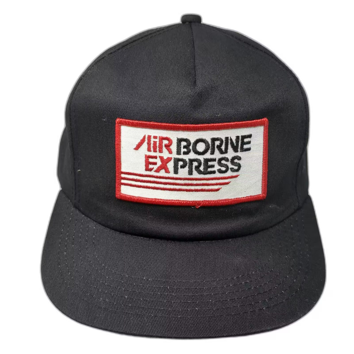 Todd Airborne Express 5 Panel Black Hat One Size Snapback Patch Embroidered