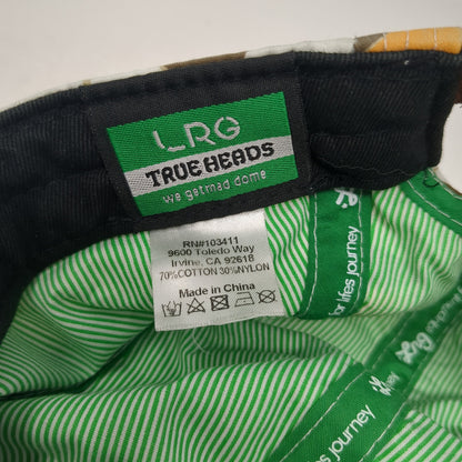 LRG True Heroes 5 Panel Cap Multicolor One Size Adjustable All Over Print