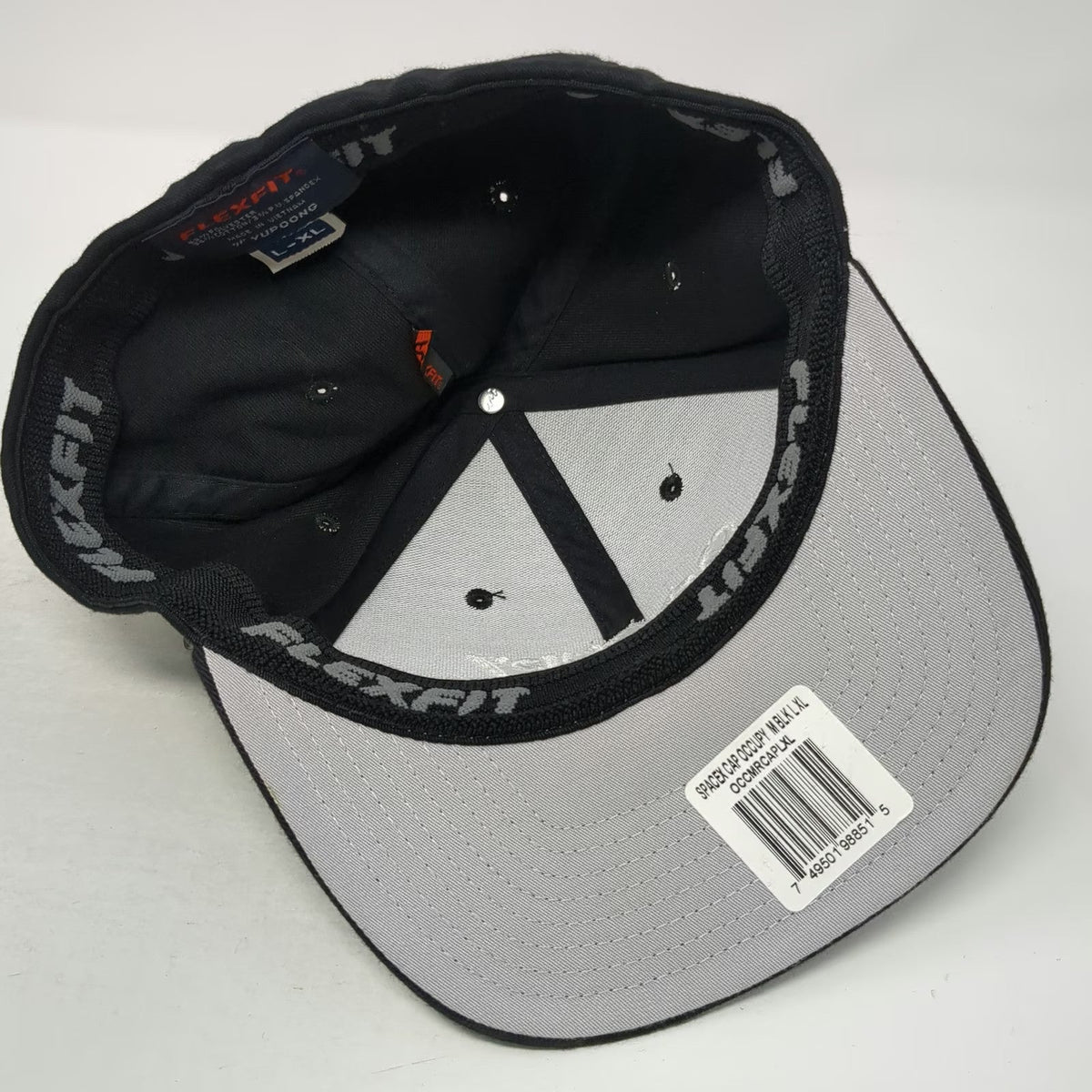 Flexfit SpaceX Occupy Mars Baseball Cap Black XL Hat Embroidered Fitted Logo