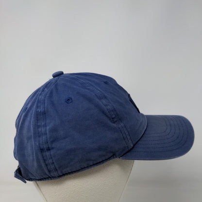 Adidas Three Stripe Life Slideback Hat Blue One Size Climalite 6 Panel