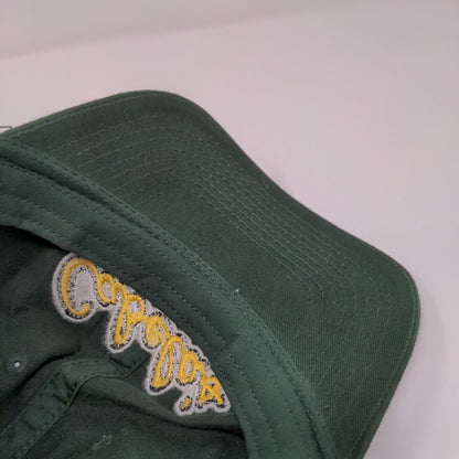 Cabela's Slideback Hat Green OSFM Adjustable Embroidered 6 Panel