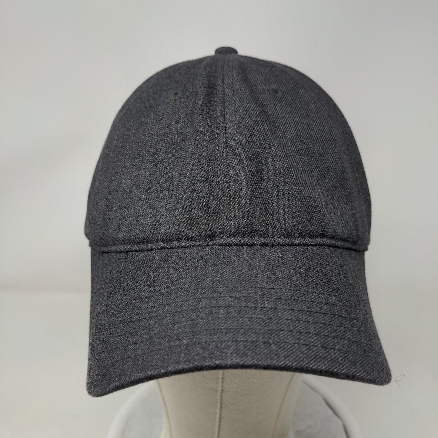 George Slideback Hat Gray OS Blank Vegan Leather Adjustable Strap