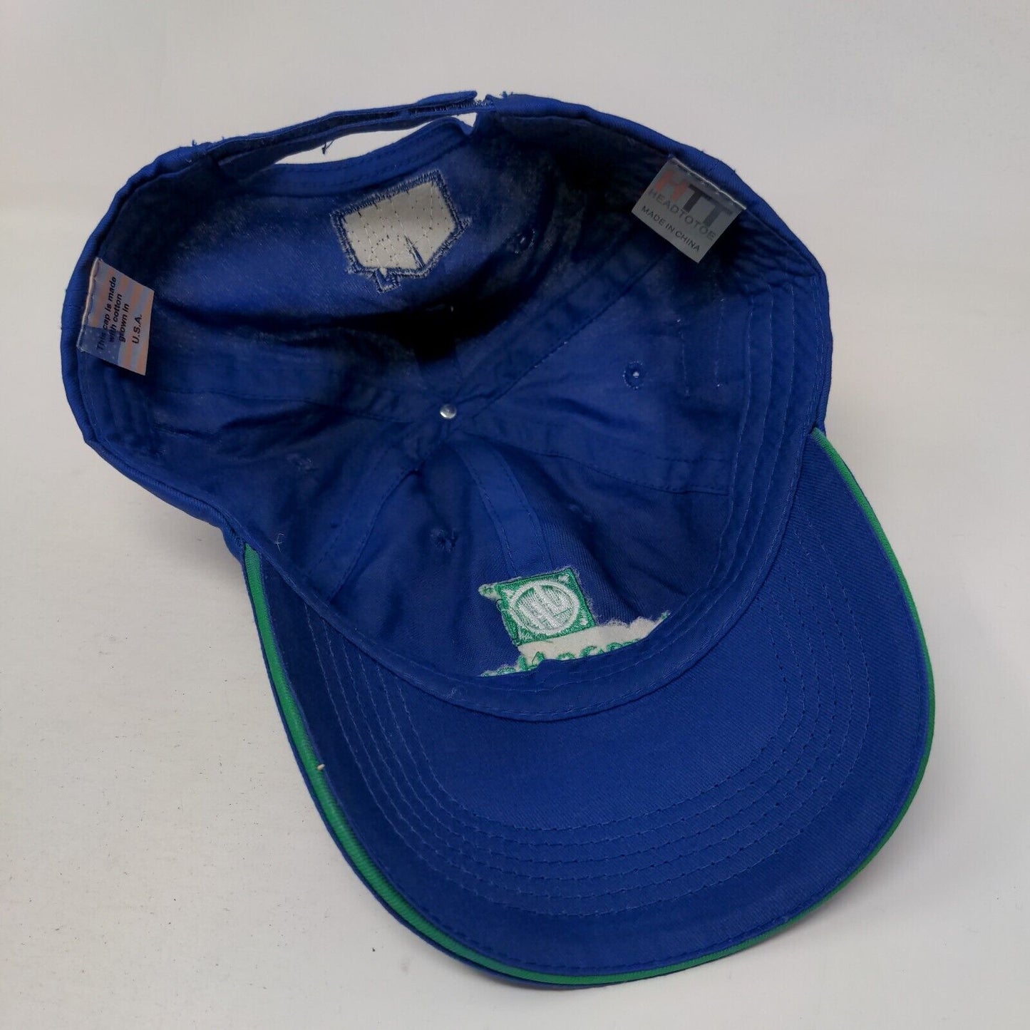 James Hardie Lowe's Strapback Hat Blue One Size Adjustable Embroidered Cotton