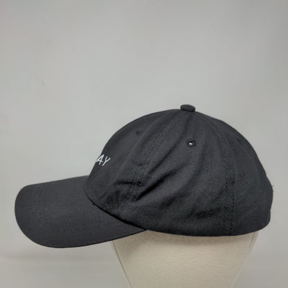 Game Day Slideback Hat Black One Size Embroidered Adjustable 6 Panel