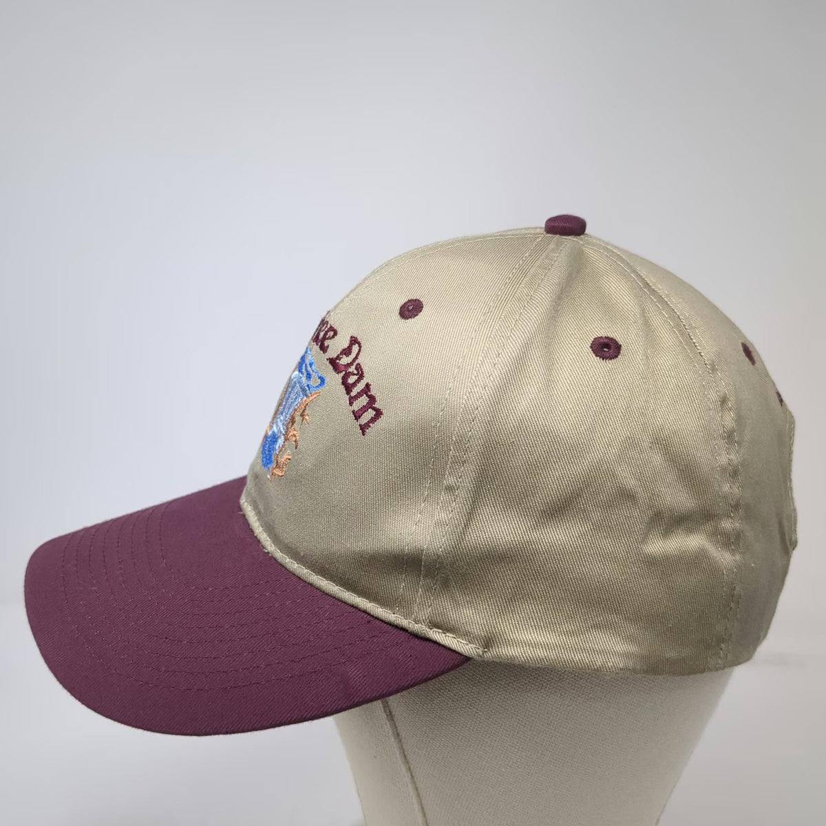 Otto Baseball Cap Beige One Size Owyhee Dam 75th Anniversary Strapback Hat