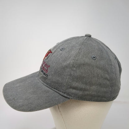 Authentic Pigment Gray Baseball Cap One Size Red Ass Rhubarb Hill City Logo Hat