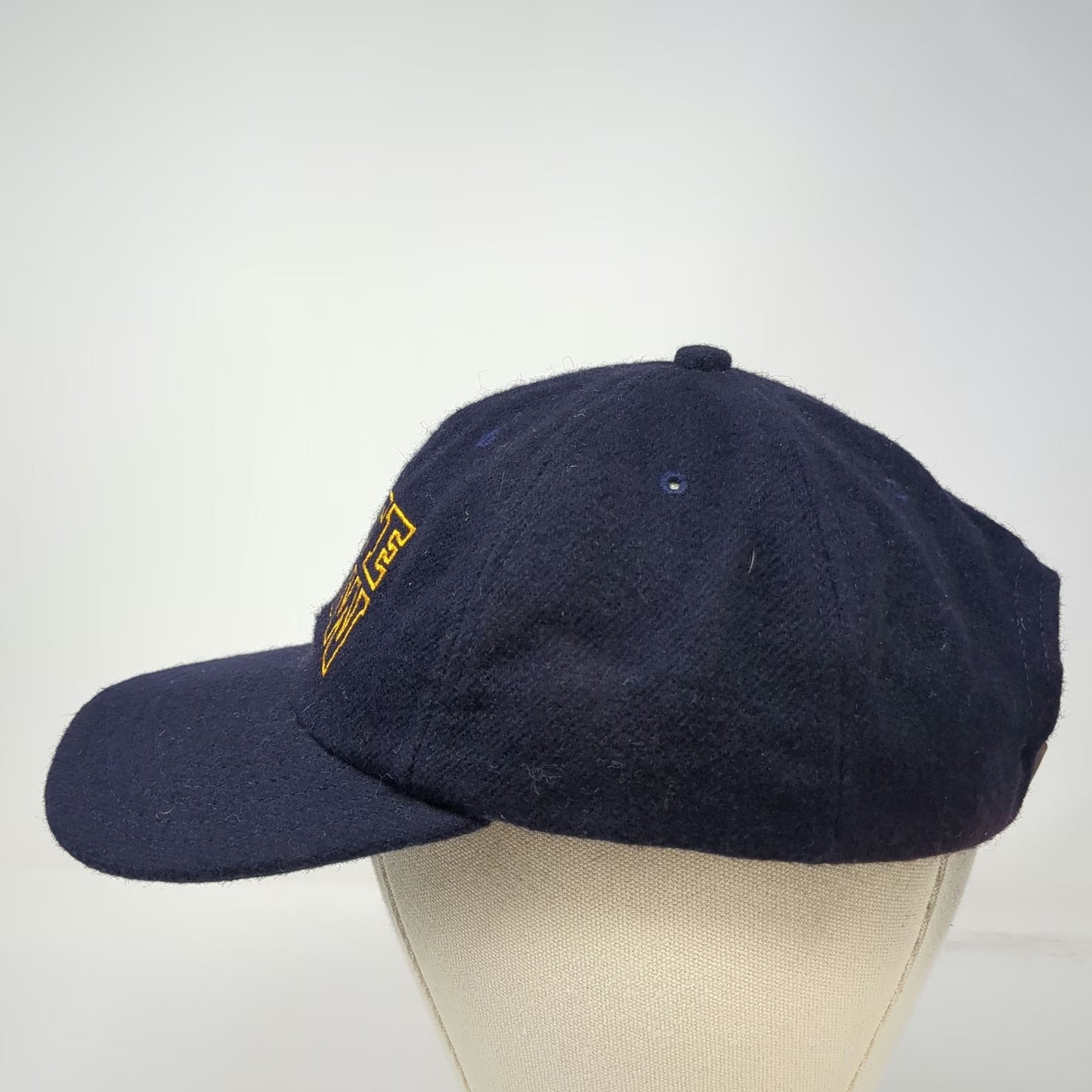 Ebbets Field Flannels Baseball Cap Blue One Size Late Show Wool Hat Vintage 90's