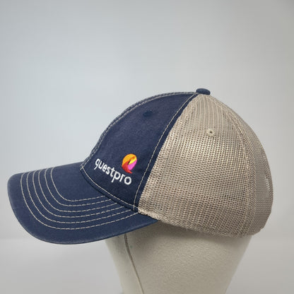 Questpro Snapback Trucker Hat Blue One Size Adjustable Classic Cut Ahead