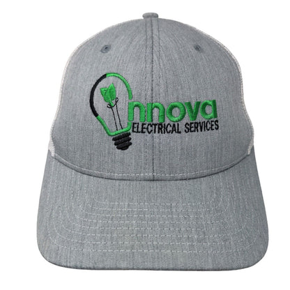 Innova Electrical Services Snapback Trucker Hat Gray One Size Mesh Back