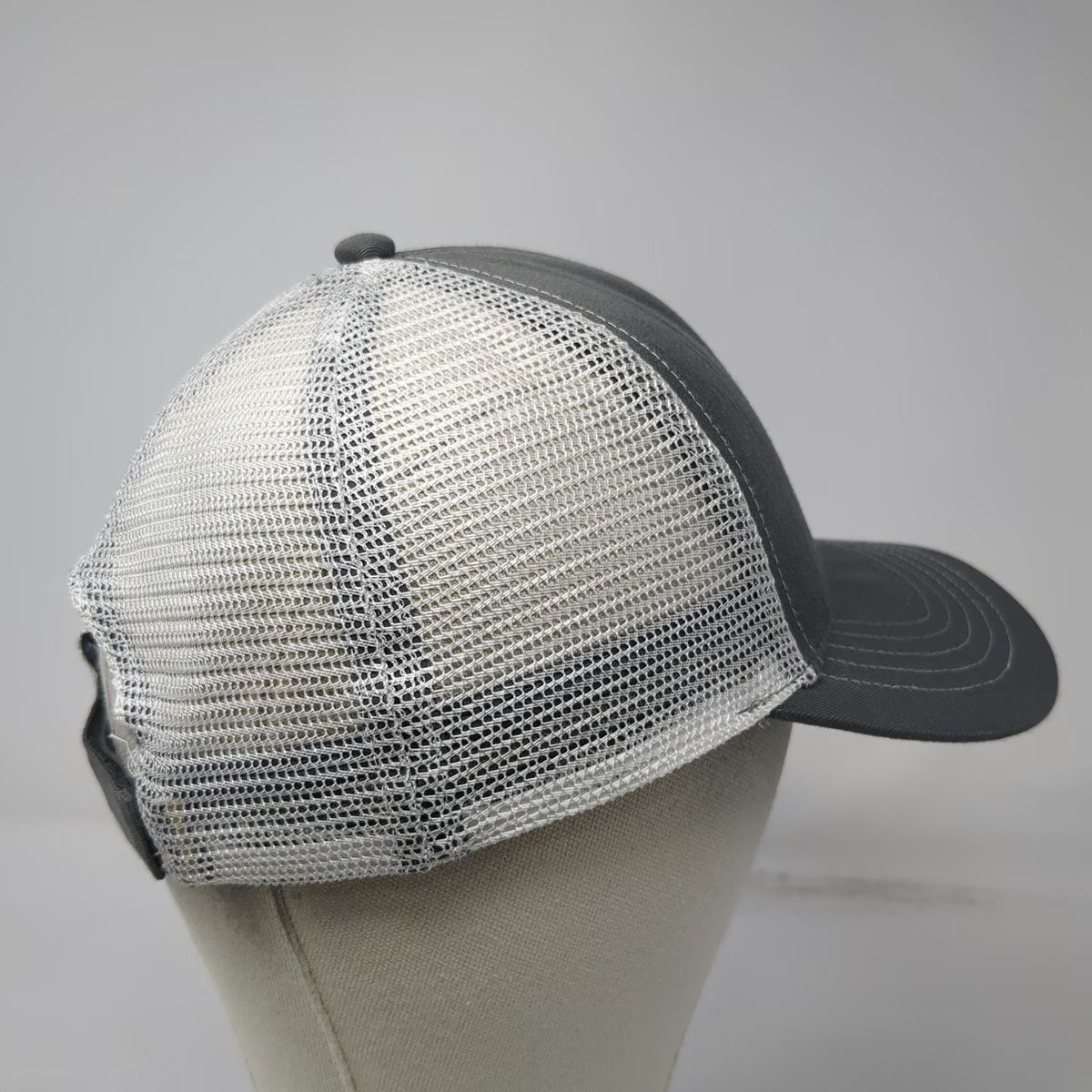 K-Products Baseball Cap Gray One Size WinField United Mesh Strapback Hat