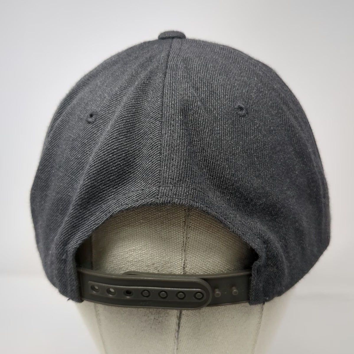 Yupoong Snapback Gray One Size P20 Green Underbrim Flat Bill Wool Blend hat