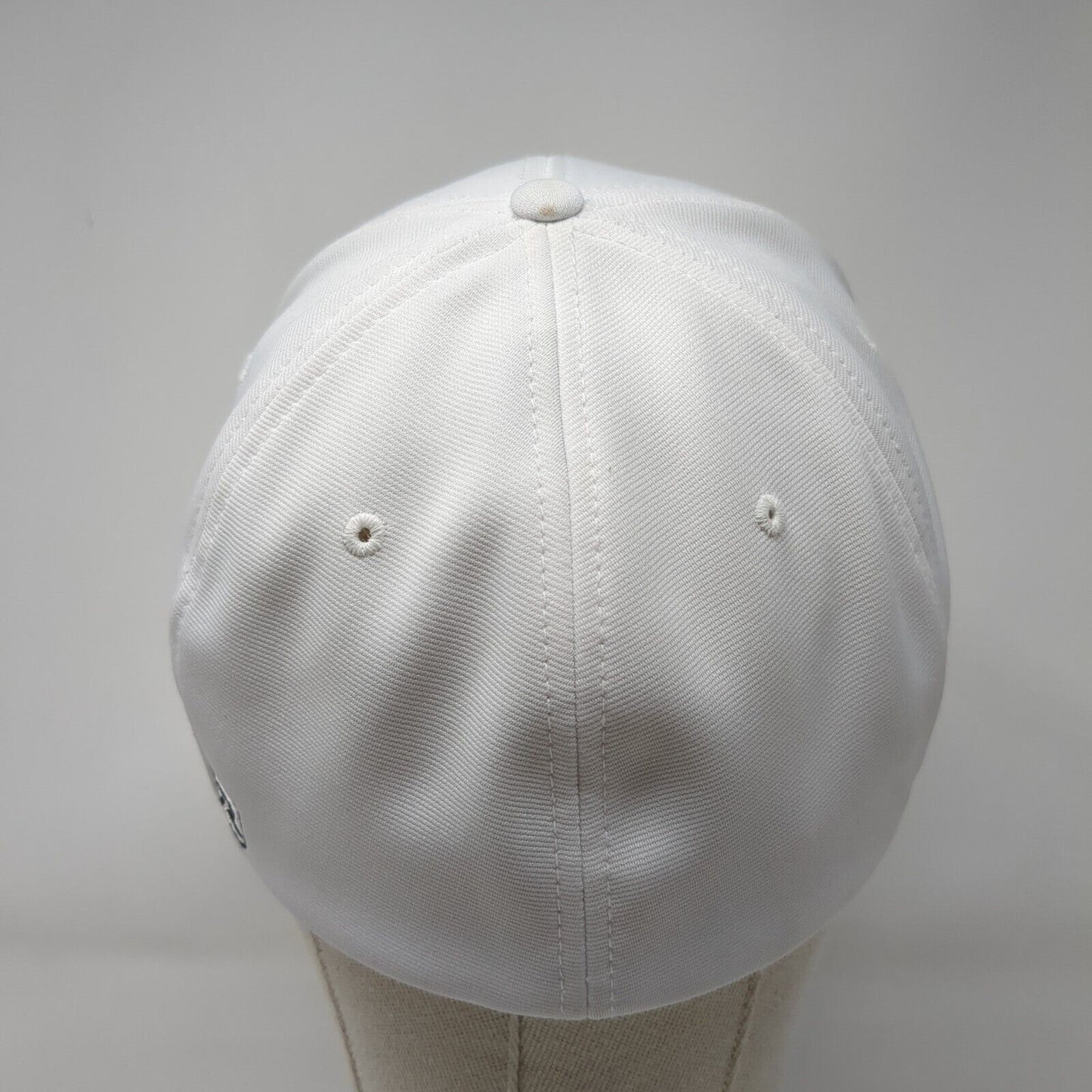 Optimist Football Fitted Hat White L/XL Flexfit Embroidered Pulse Richardson