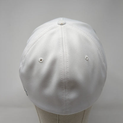 Optimist Football Fitted Hat White L/XL Flexfit Embroidered Pulse Richardson