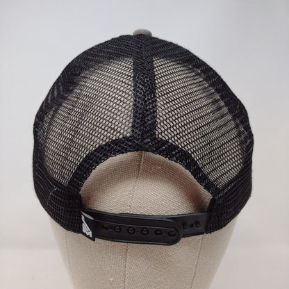 Mission43 Snapback Mesh Back Trucker Hat Gray OSFA Embroidered