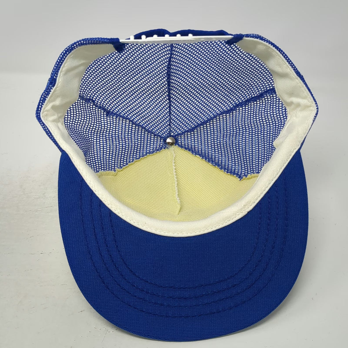 Therma-Tru Doors Trucker Hat Blue One Size Mesh Snapback Made In USA Patch
