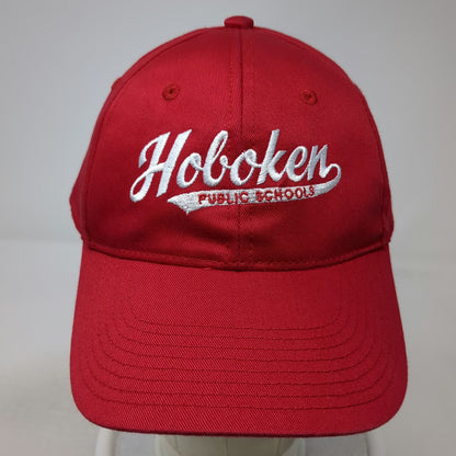 Outdoor Cap Baseball Red One Size Hoboken Public Schools Strapback Logo Hat
